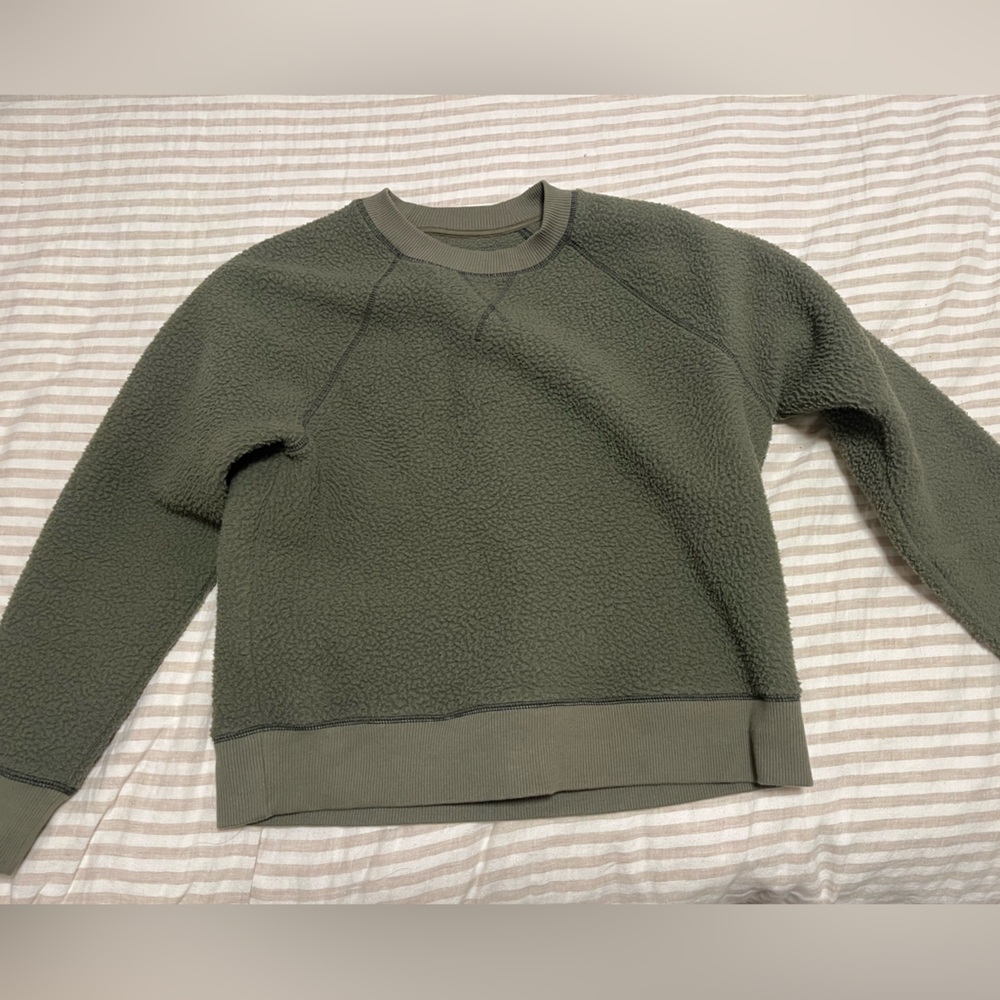 Everlane Khaki Green ReNew Sweatshirt